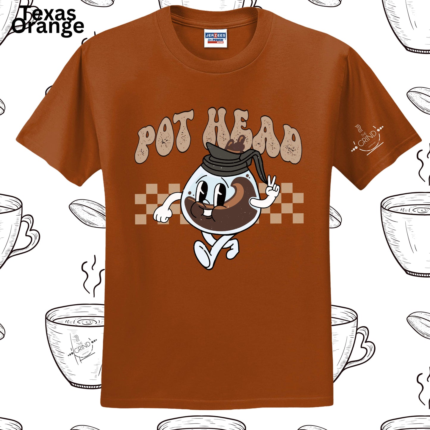 104 - Pot Head Coffee Sweatshirt: Crewnecks, Longsleeves & Tshirts