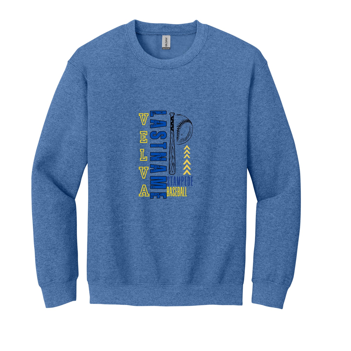 281 - Velva Baseball, Custom Name T-Shirt & Crewneck