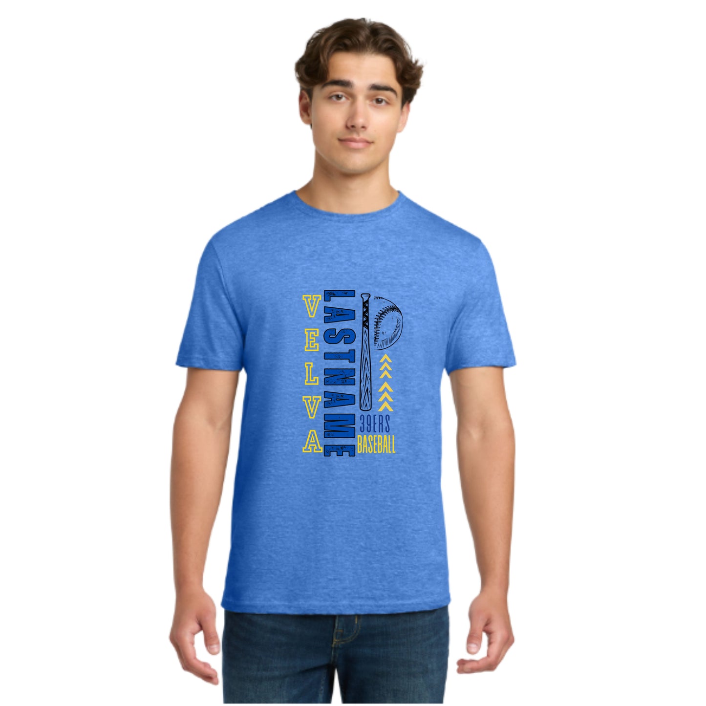 281 - Velva Baseball, Custom Name T-Shirt & Crewneck