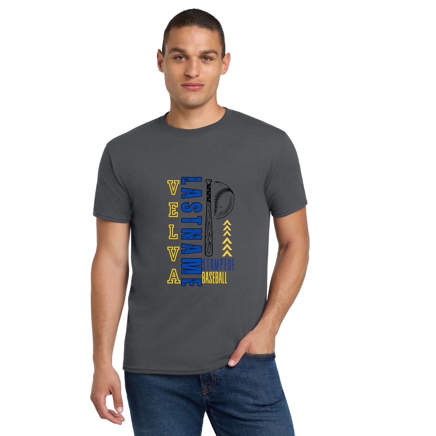 281 - Velva Baseball, Custom Name T-Shirt & Crewneck