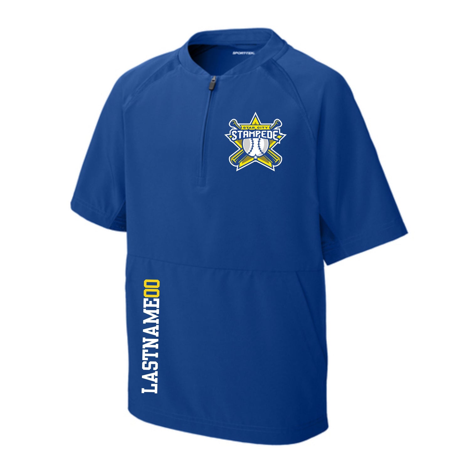282- Velva Baseball Logo Youth Short Sleeve Jacket