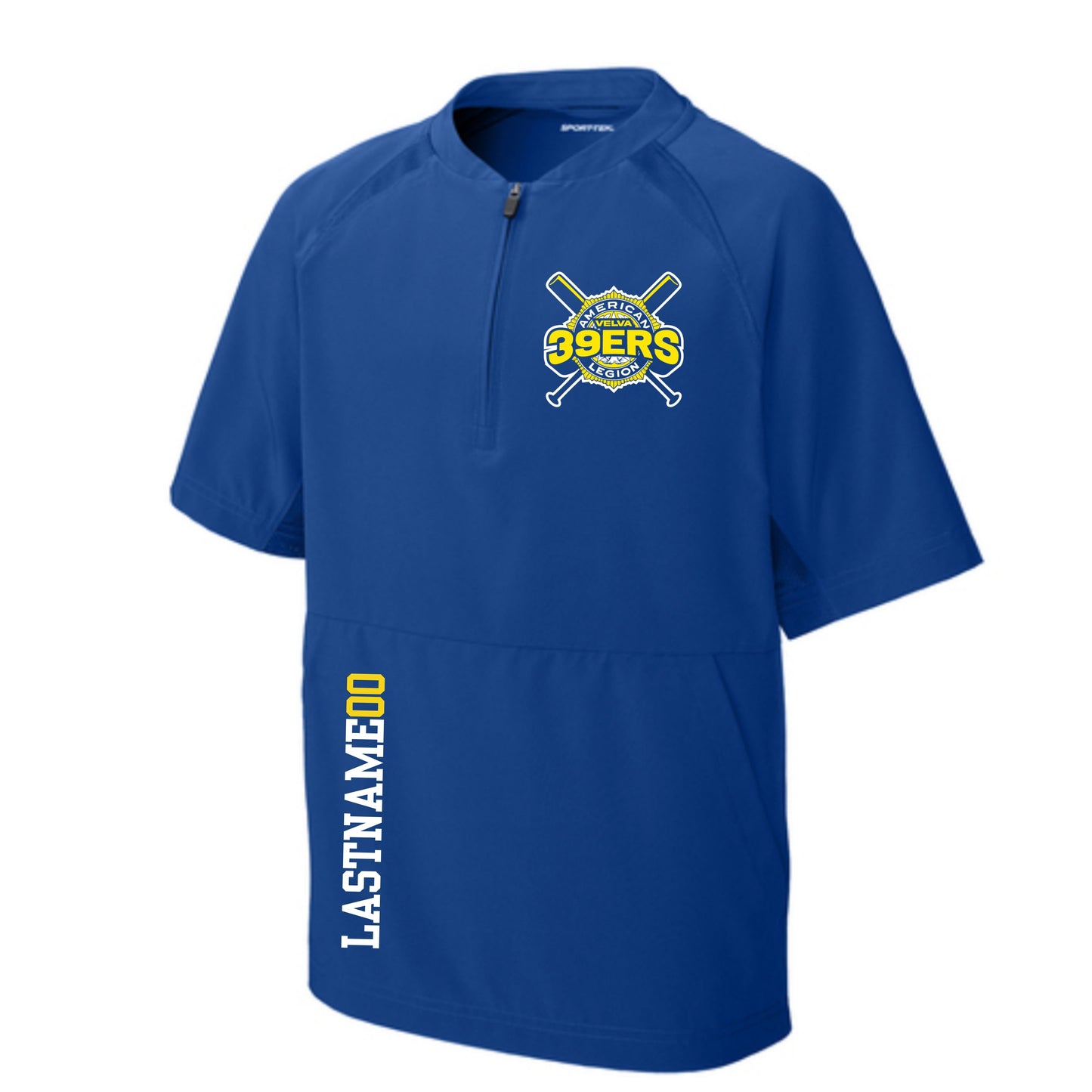 282- Velva Baseball Logo Youth Short Sleeve Jacket