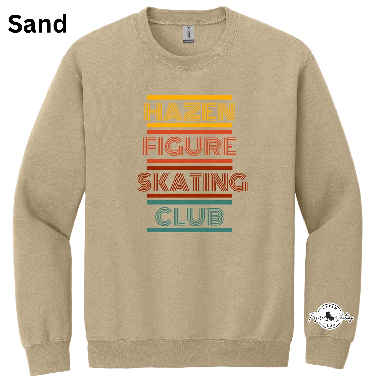 10 - Adult Crewneck - HFSC wording with Sleeve Image