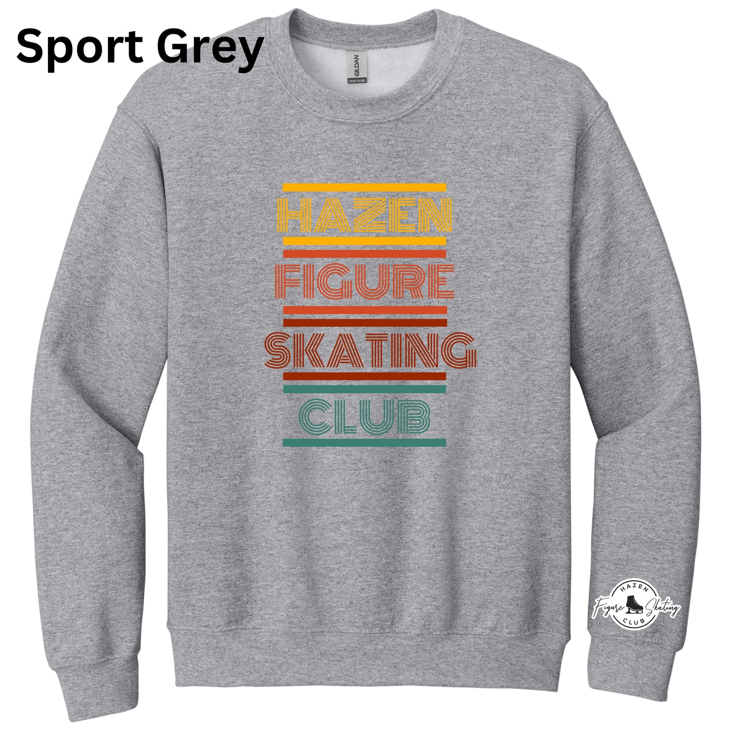 10 - Adult Crewneck - HFSC wording with Sleeve Image