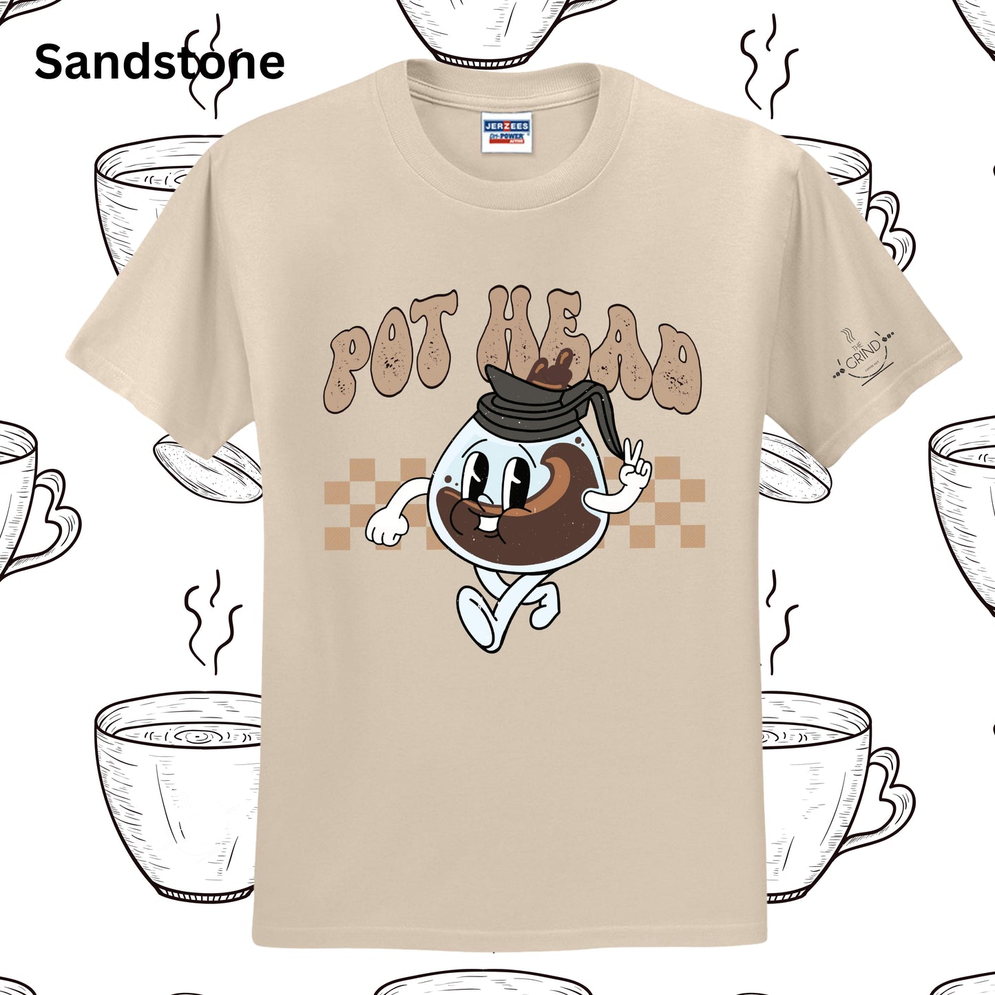 104 - Pot Head Coffee Sweatshirt: Crewnecks, Longsleeves & Tshirts