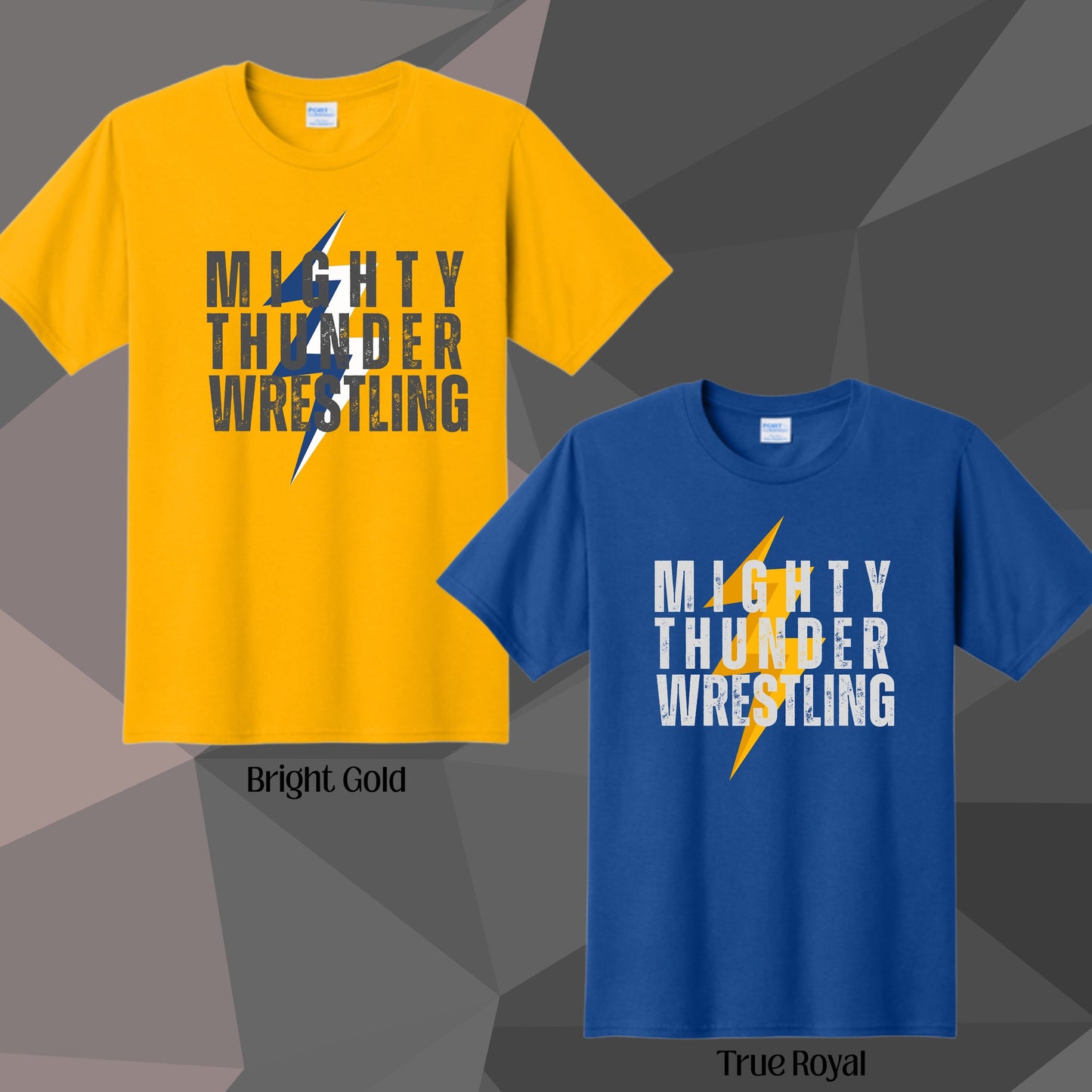 599 -Lightening Mighty Thunder Wrestling Tshirts