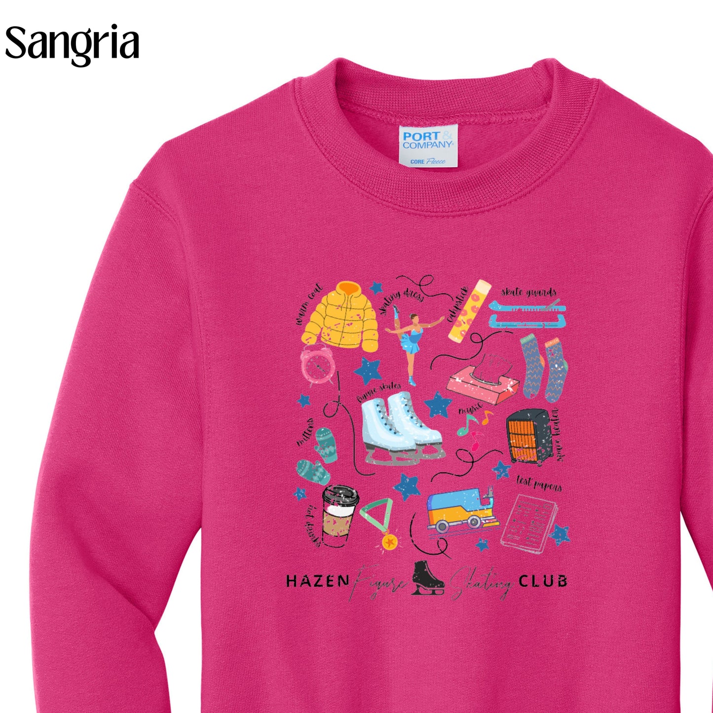 012 - Youth Crewneck Graphic Skate Design