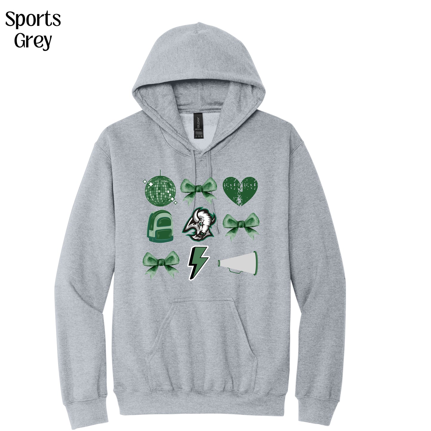 0086 - Adult Hoodie - Bison Bow Image
