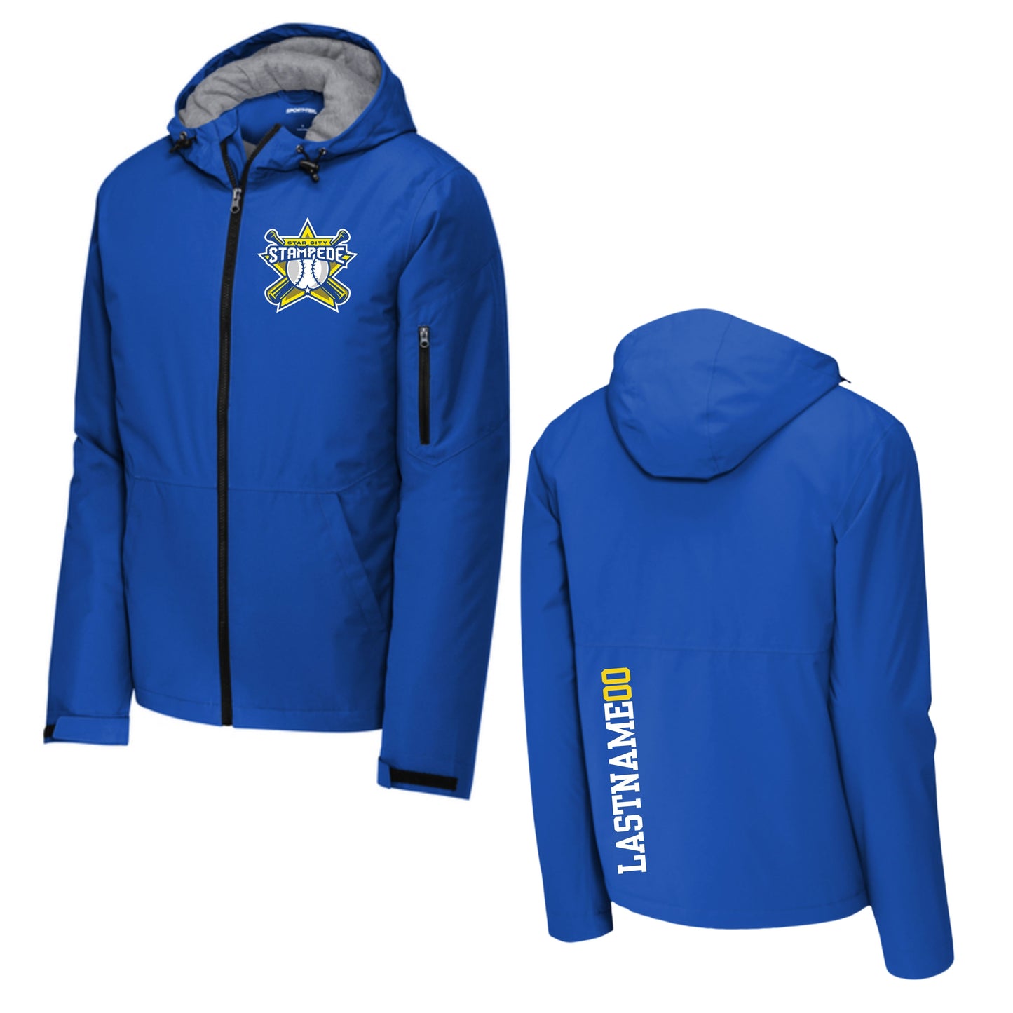 289 - Velva Baseball Logo Waterproof Insulated Jacket