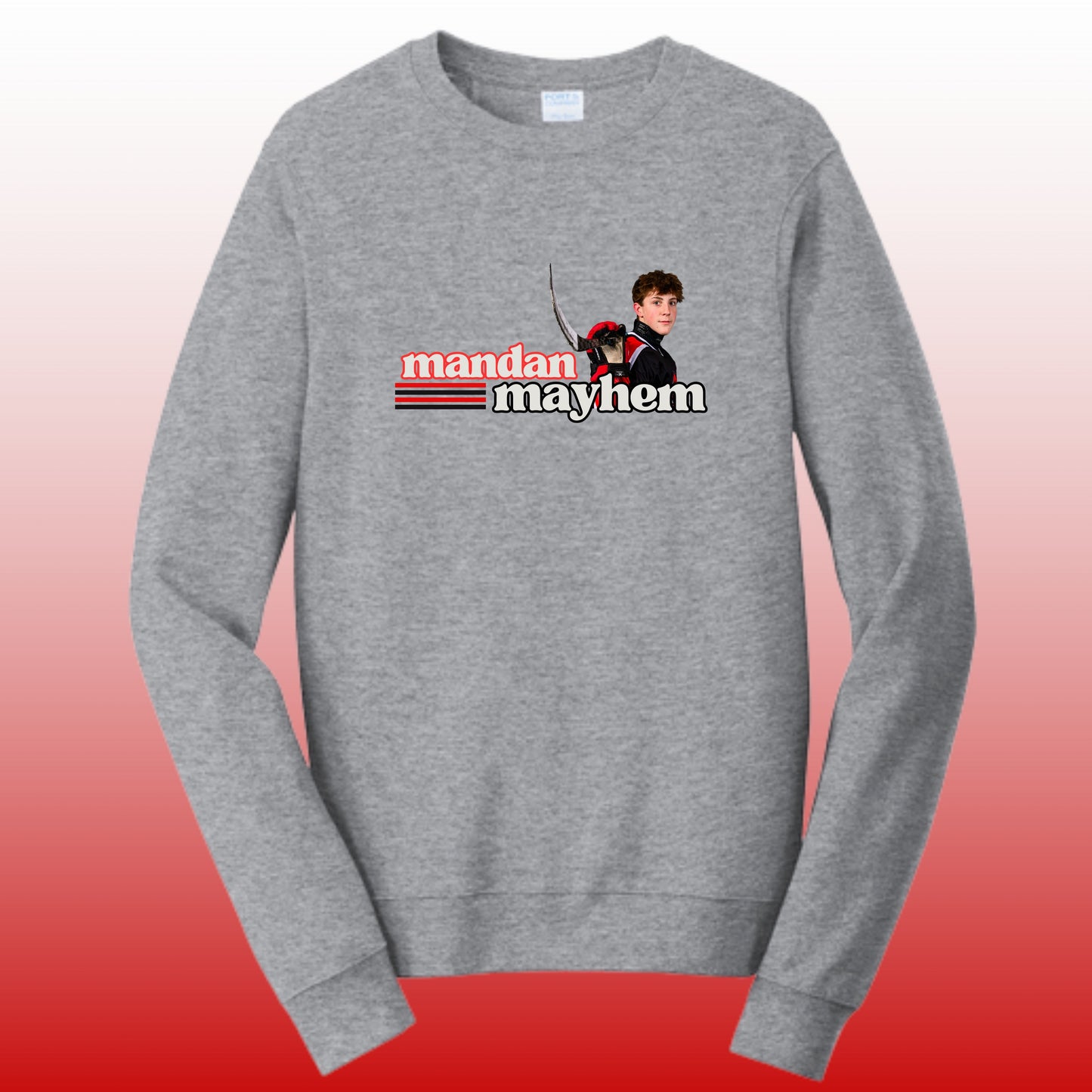 642 - CUSTOM picture Mandan Stripes Sweatshirt