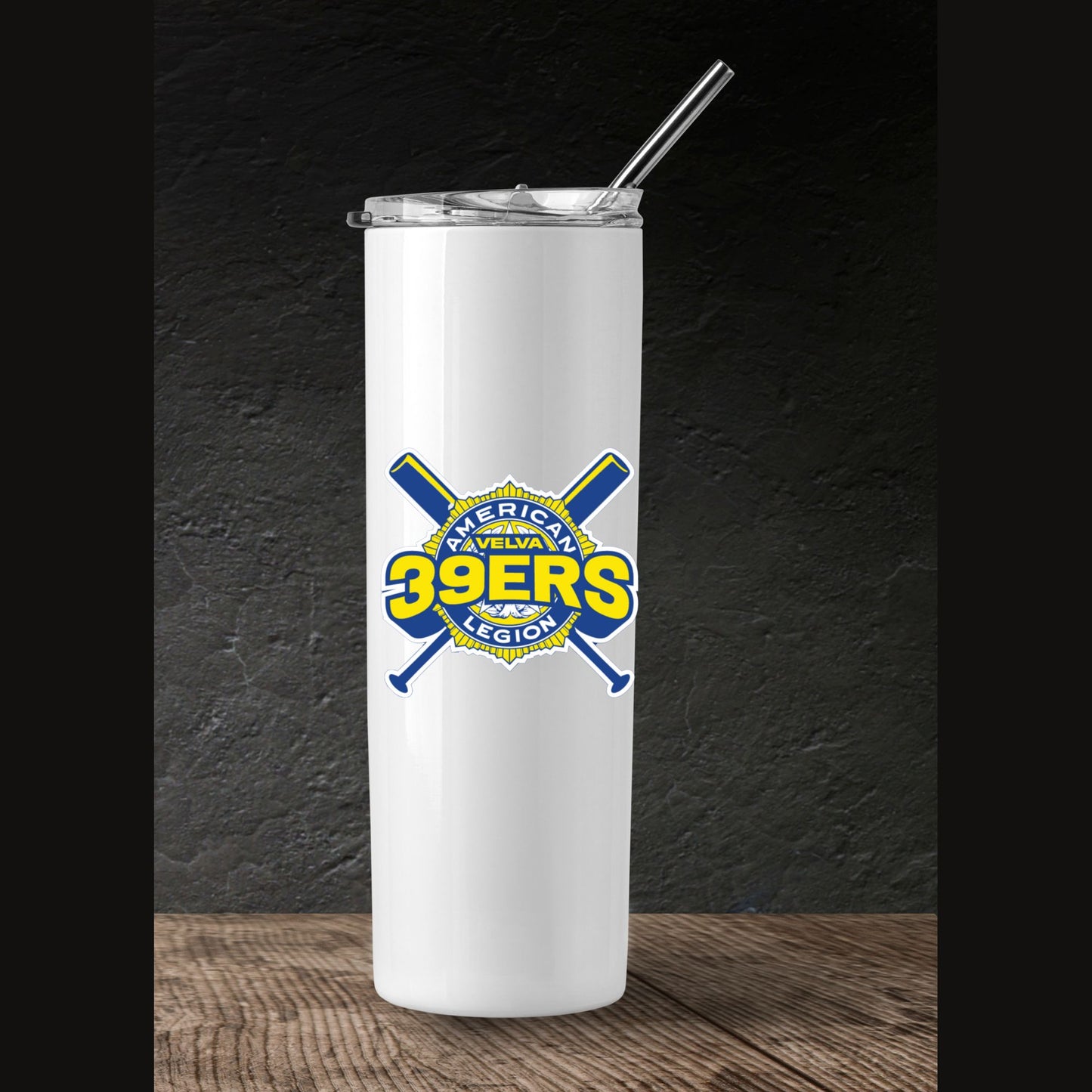 294-B - Velva Baseball Personalized 20 oz Tumbler