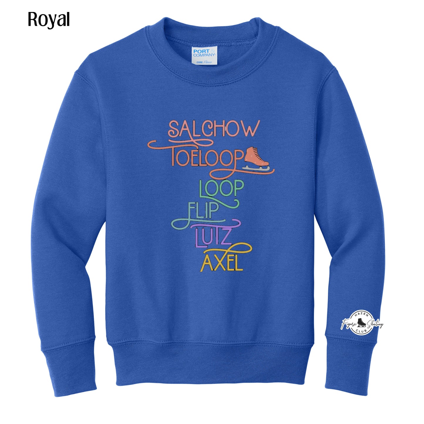 41 - Youth Crewneck Skating Moves Design