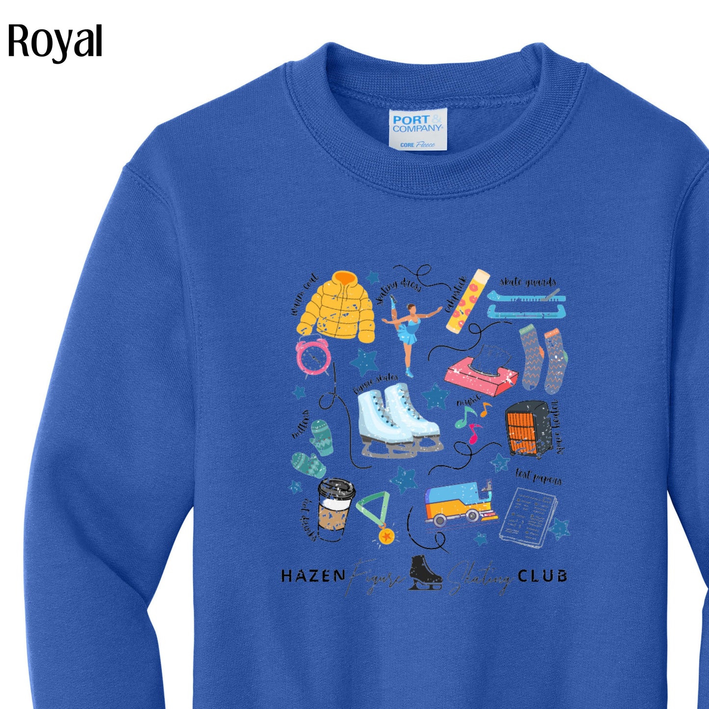 012 - Youth Crewneck Graphic Skate Design