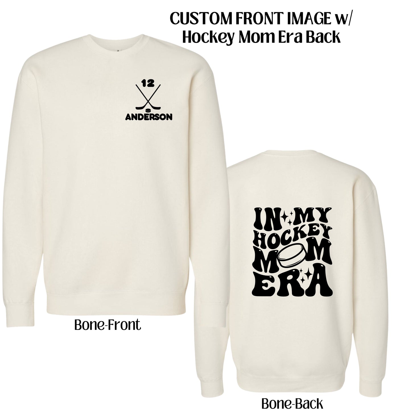 59 - Hockey Mom Era Crewneck Sweatshirt