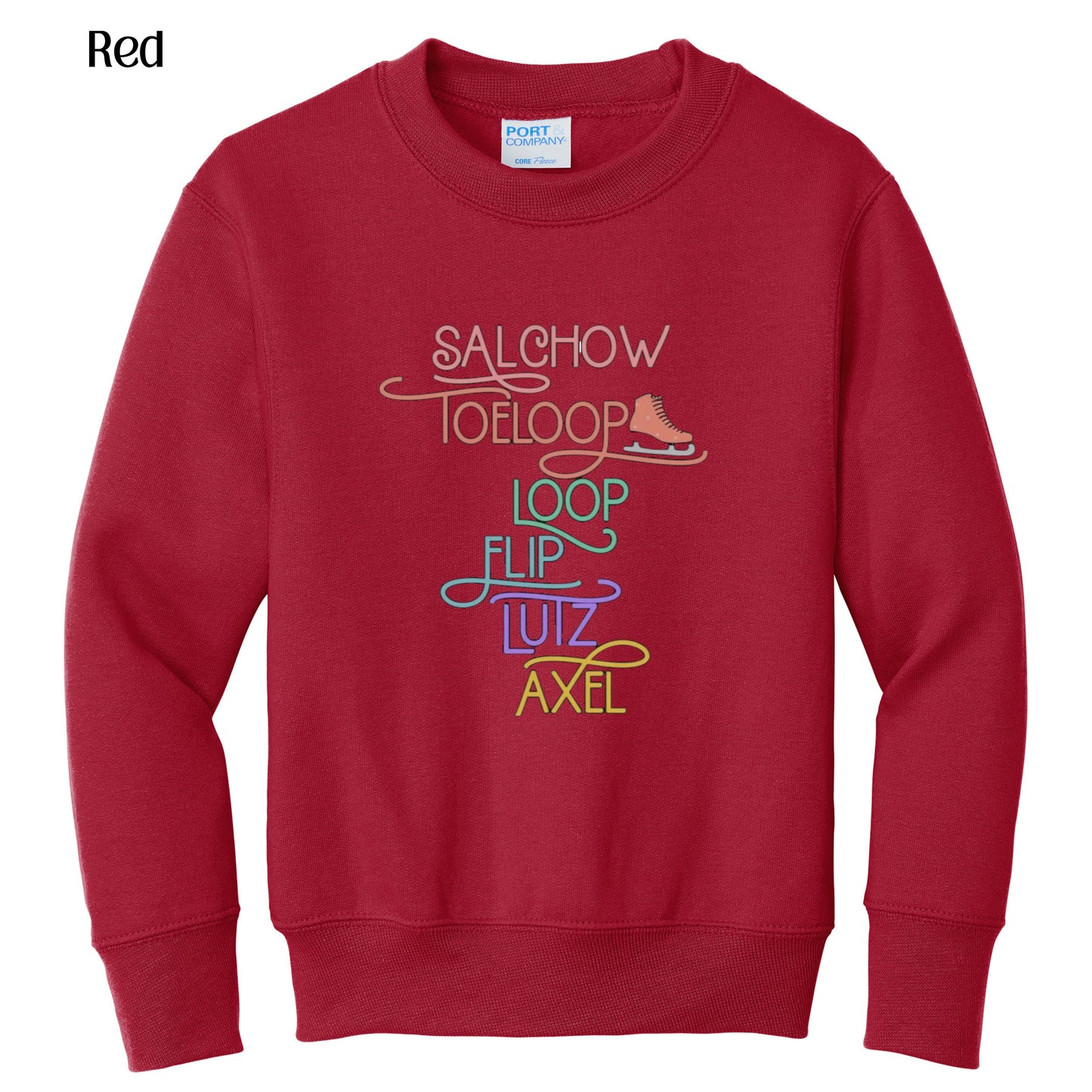 41 - Youth Crewneck Skating Moves Design