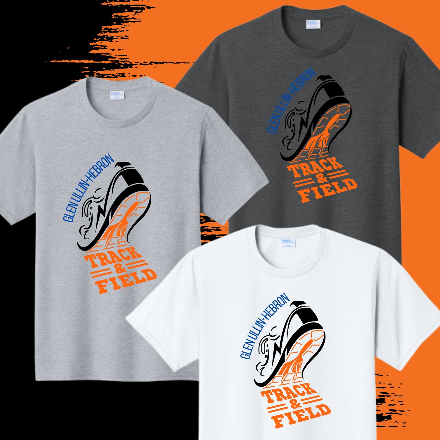 726 - Glen Ullin-Hebron Running Shoe T-shirt & Crewneck