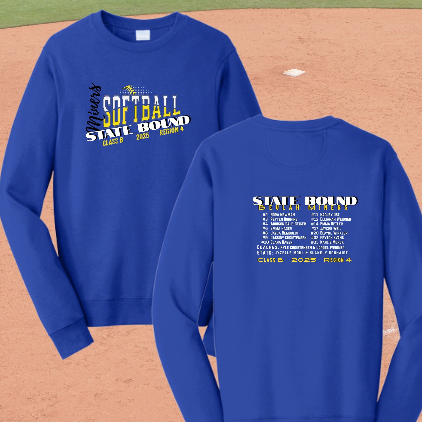 465 - 2025 Softball State Bound Crewneck Sweatshirt
