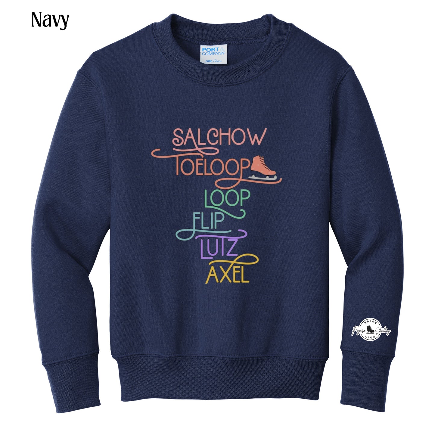 41 - Youth Crewneck Skating Moves Design