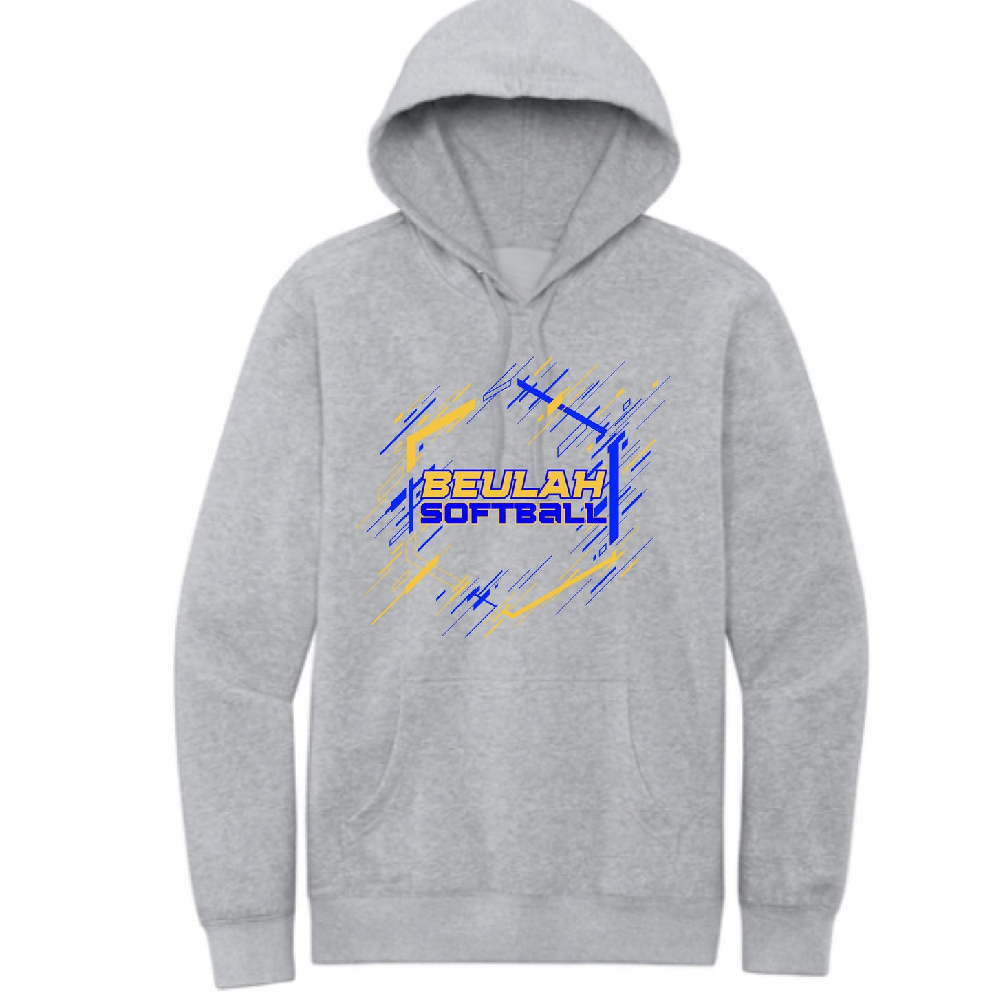 Beulah Softball Hoodie - Athletic Greye - Adult Medium - Image: 363