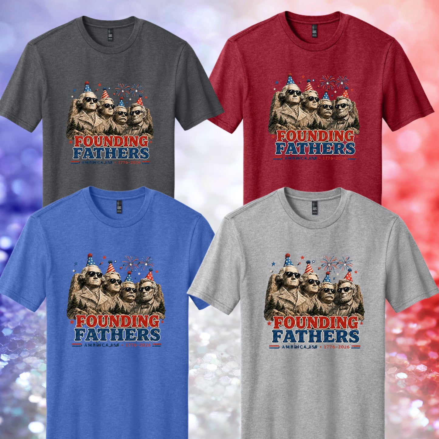 1067 - Founding Fathers 4th of July Shirt