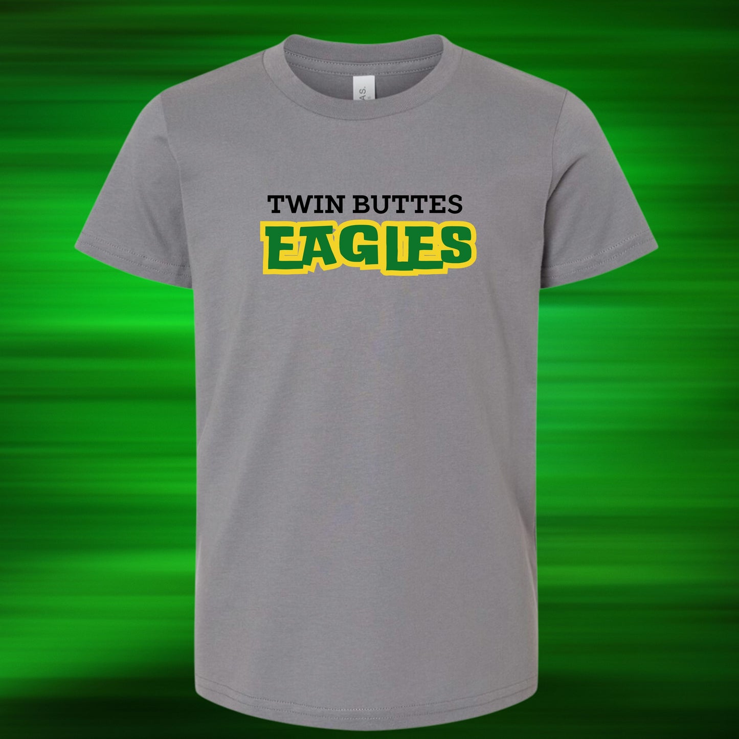 466 - Twin Buttes Adult and Youth T-shirt, Go Eagles