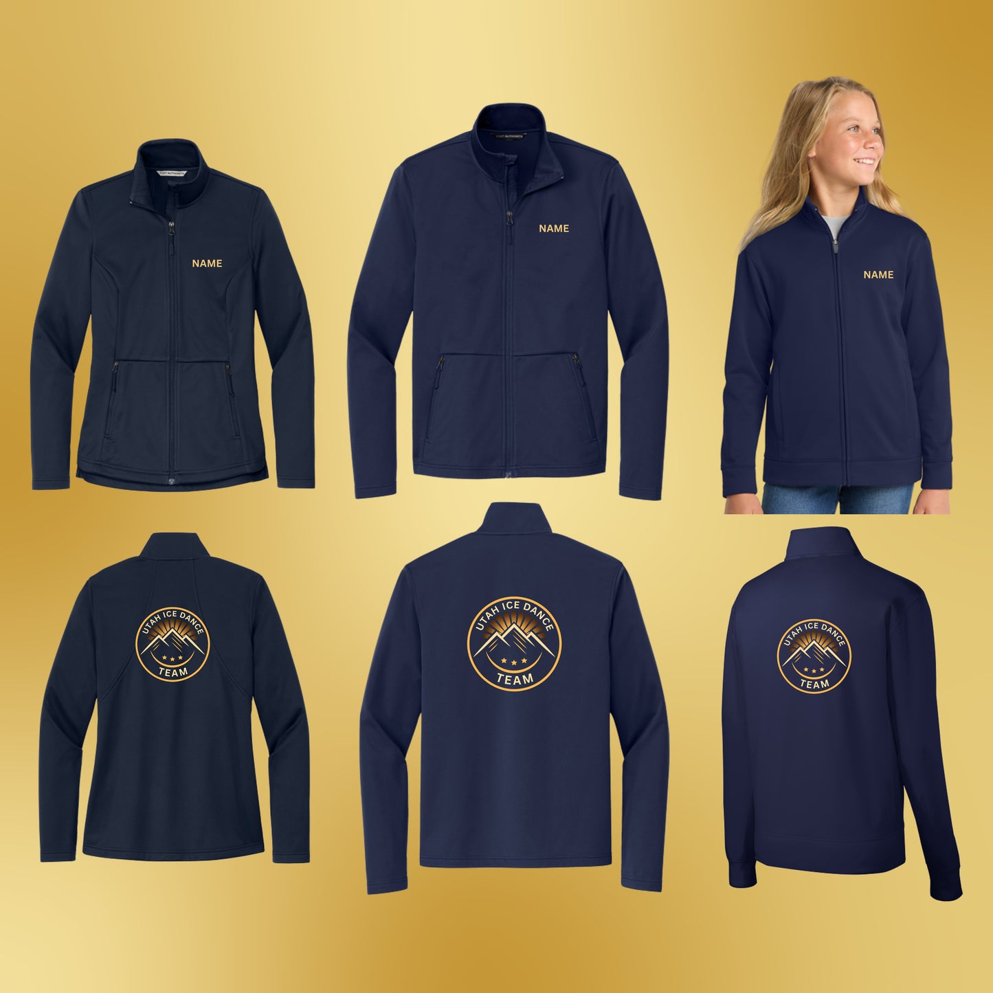 1062 - Utah Ice Dance Embroidered Jacket: Skater/Coach ONLY