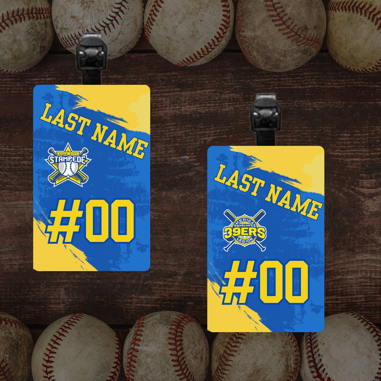 293 - Velva Baseball Bag Tags