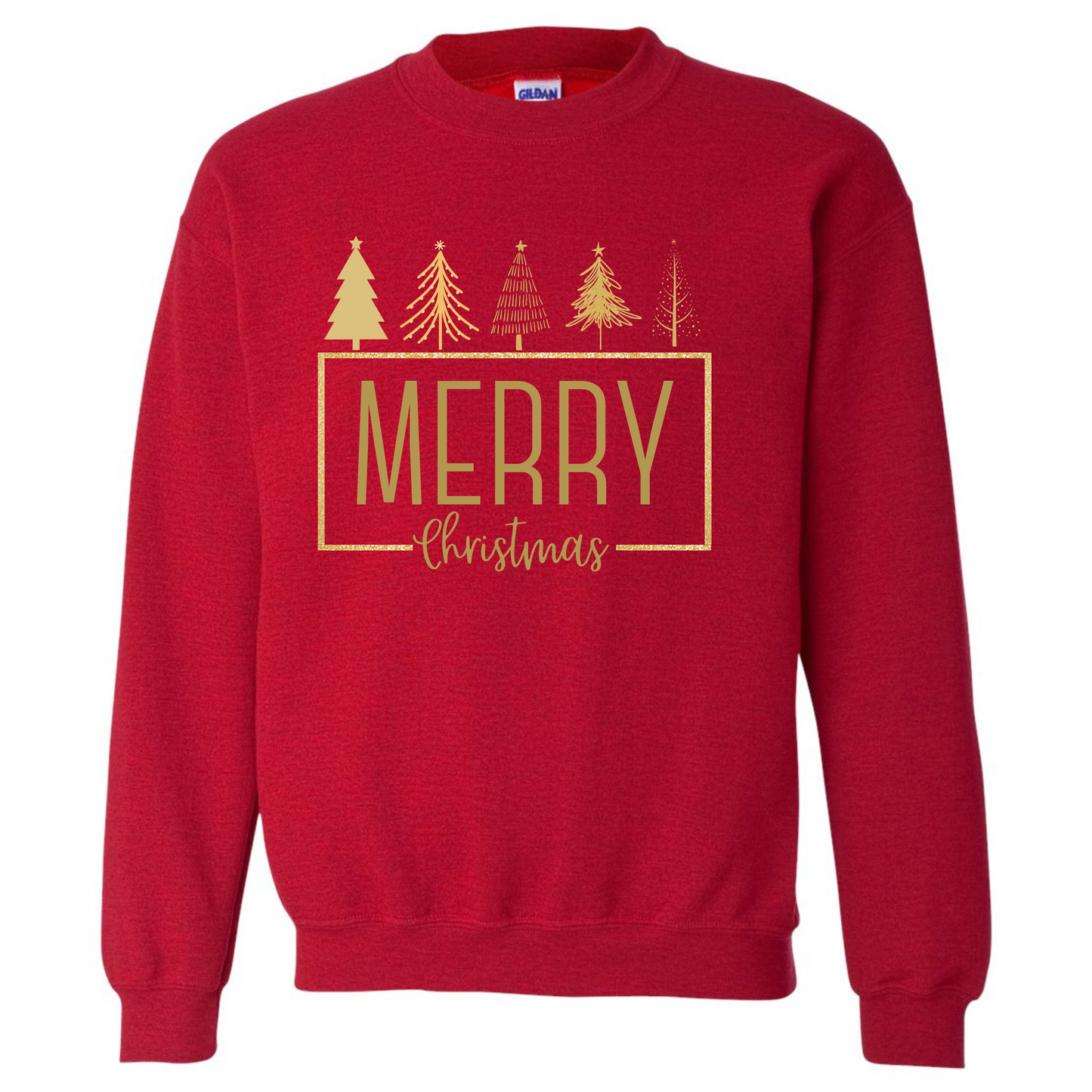 0095- Gold Merry Christmas Crew
