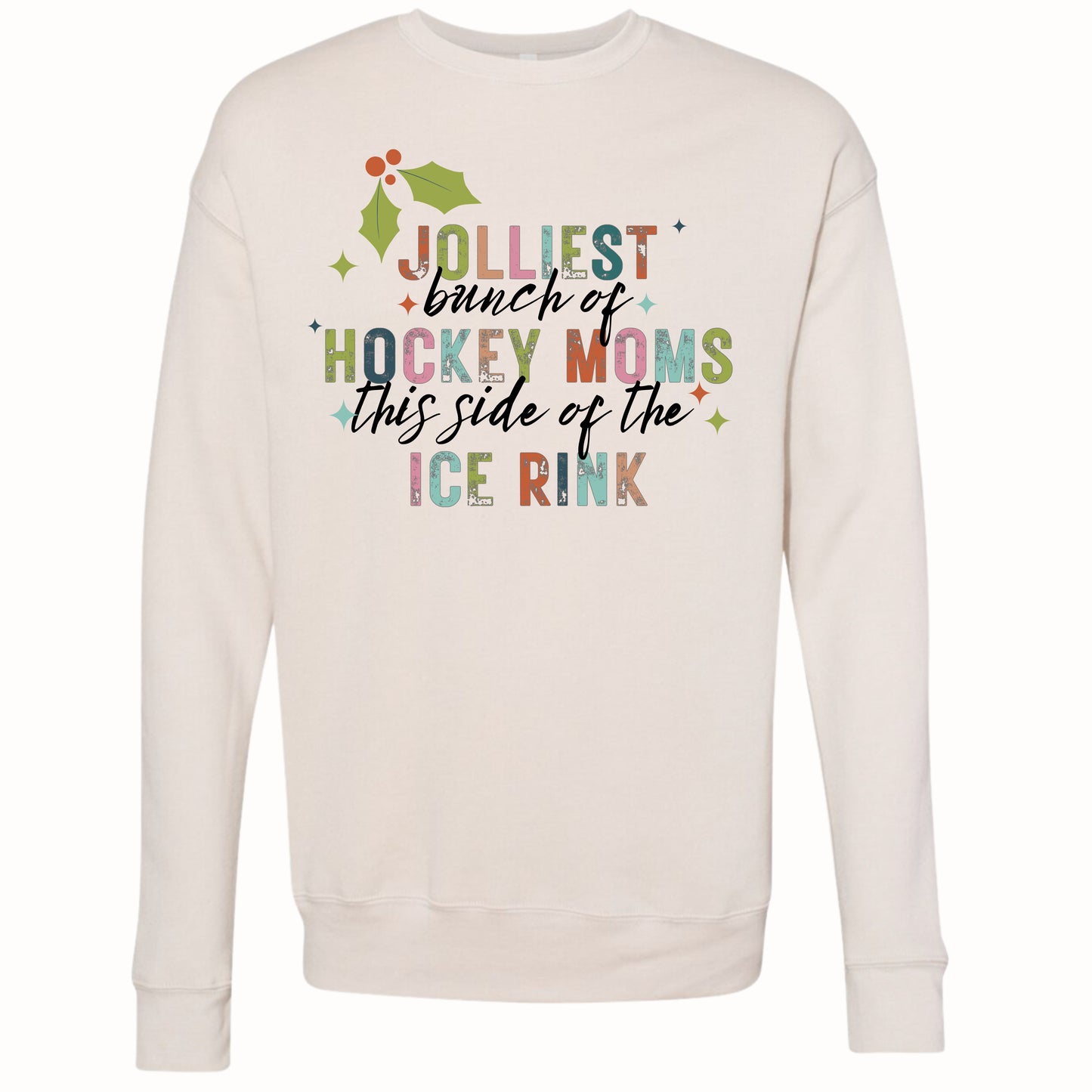 67 - Christmas Hockey Crewneck Sweatshirt