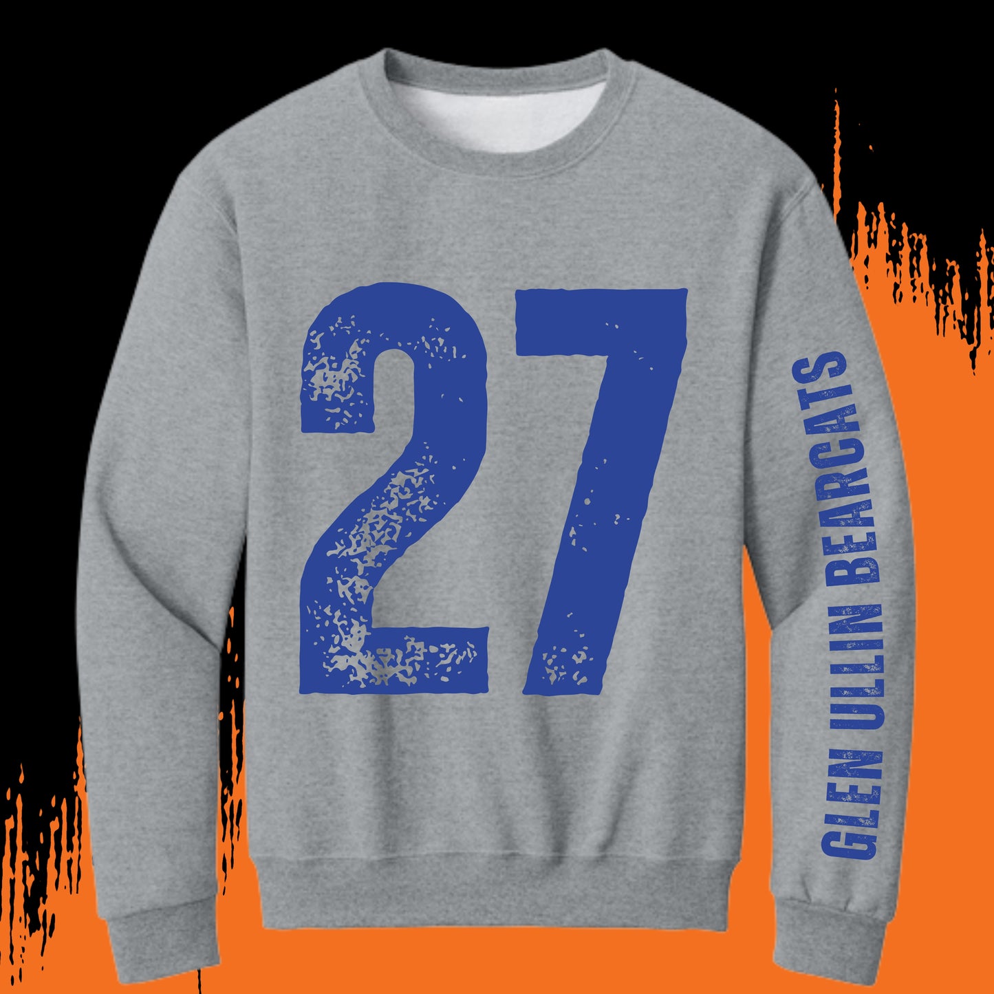 1272 - Bearcats LARGE Team Spirit Crewneck Sweatshirt