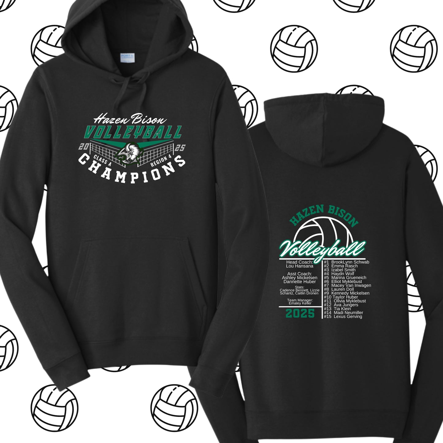 Hazen Bison 2025 Region 4 CHAMPIONS Hoodie