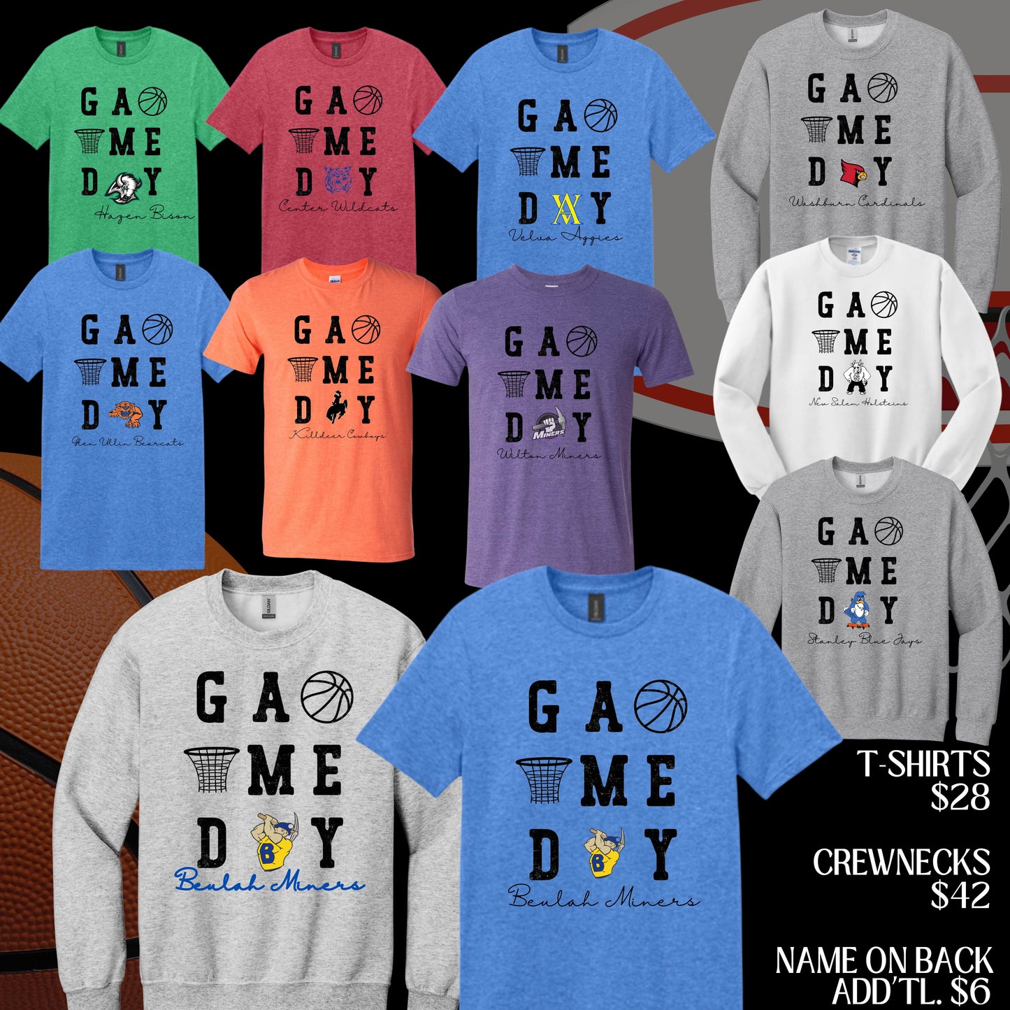 400 - Game Day Basketball Tshirts