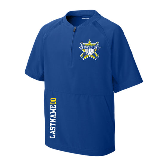 282- Velva Baseball Logo Youth Short Sleeve Jacket