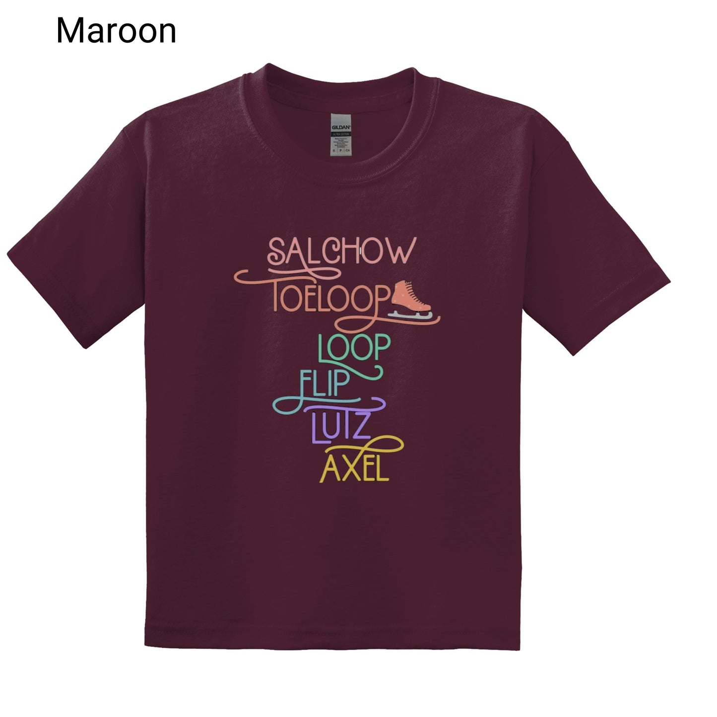 34 - Youth T-shirt Skating Moves Design
