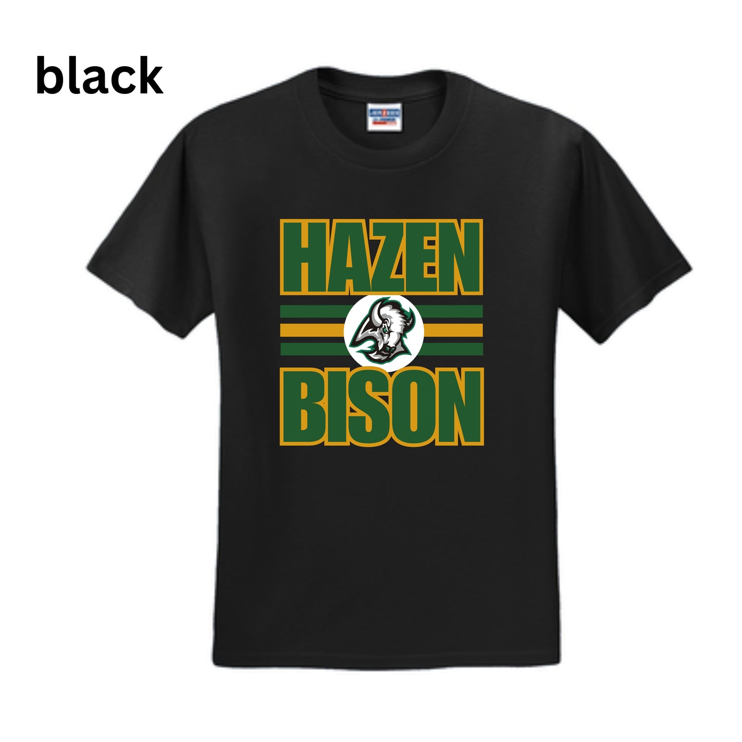 0081 - Adult T-Shirt - Hazen Bison with Logo