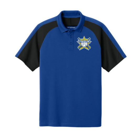 284 - Velva Baseball Pique Colorblock Polo