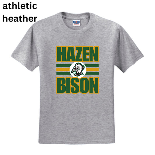 0081 - Adult T-Shirt - Hazen Bison with Logo