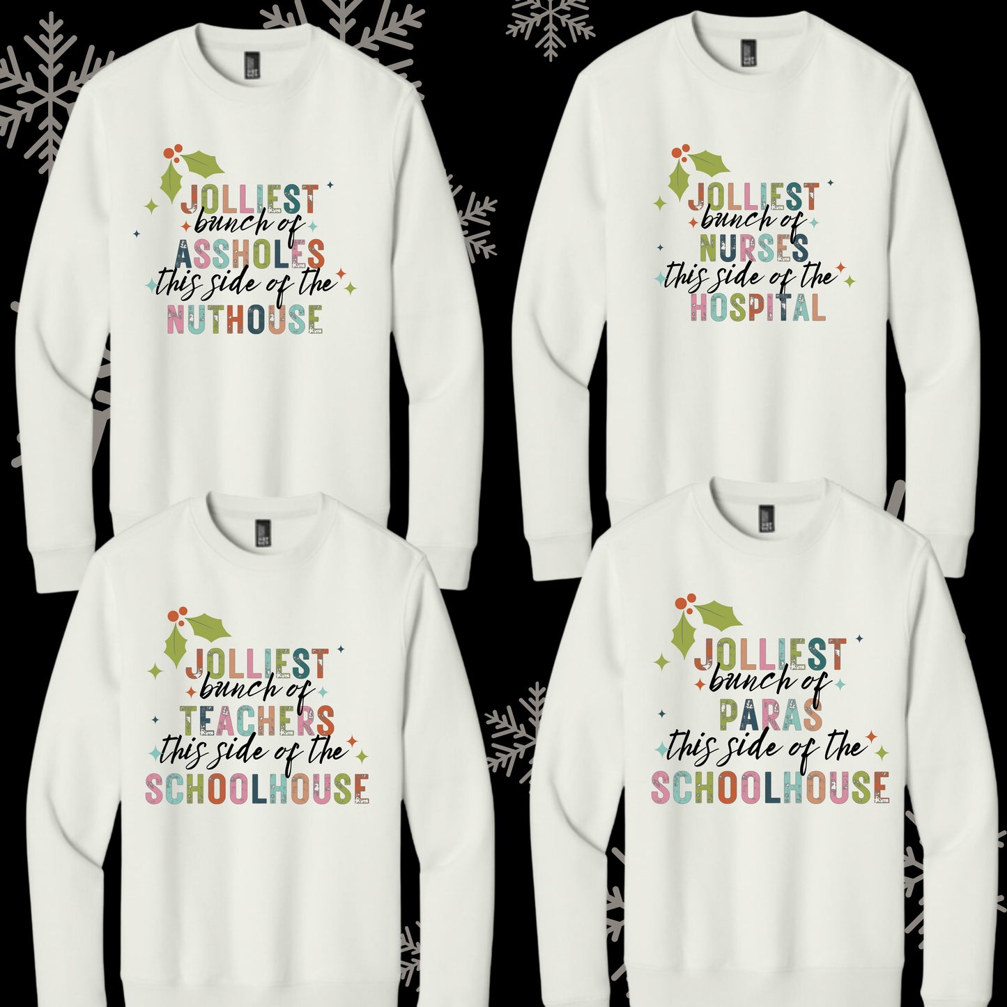 110 - Jolliest Bunch of....District® Perfect Weight® Fleece Crew