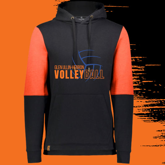 609 - Bearcat All-American Team Fleece Colorblocked Hooded Sweatshirt