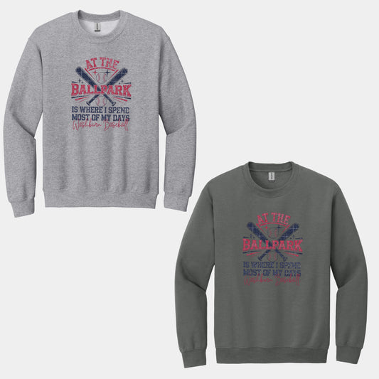 312 - Spend All My Days at the Ballpark Washburn Baseball T-Shirt/Crewneck/Hoodie