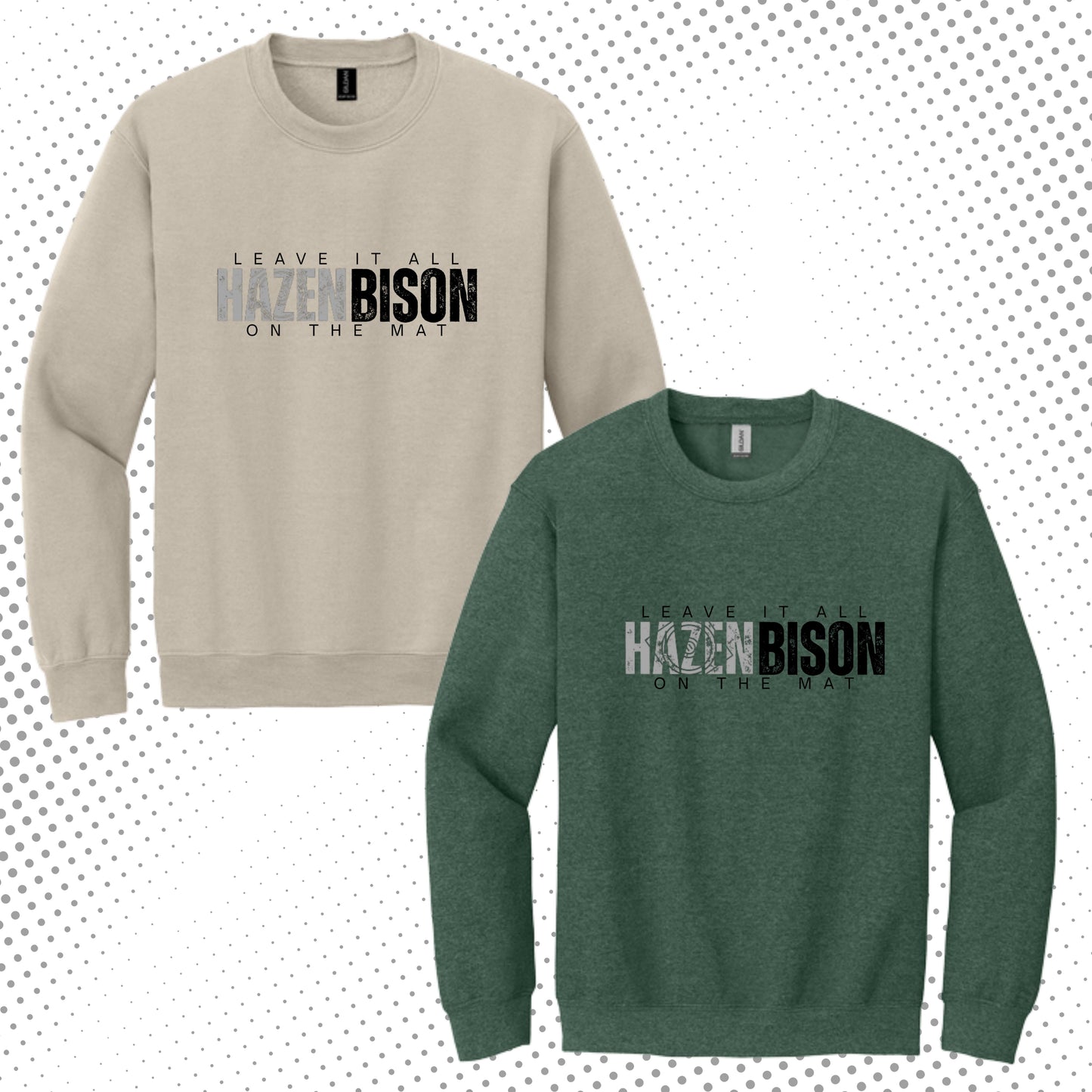 585 - Leave it all on the Mat Crewneck Sweatshirt & Tshirt