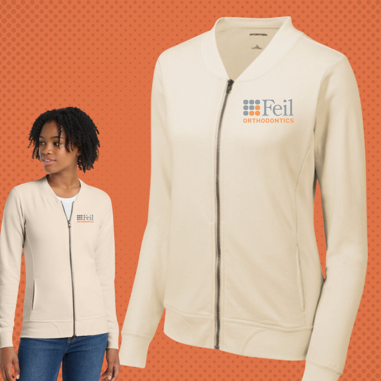 543 - Feil, Sport-Tek® Women's Lightweight French Terry Bomber