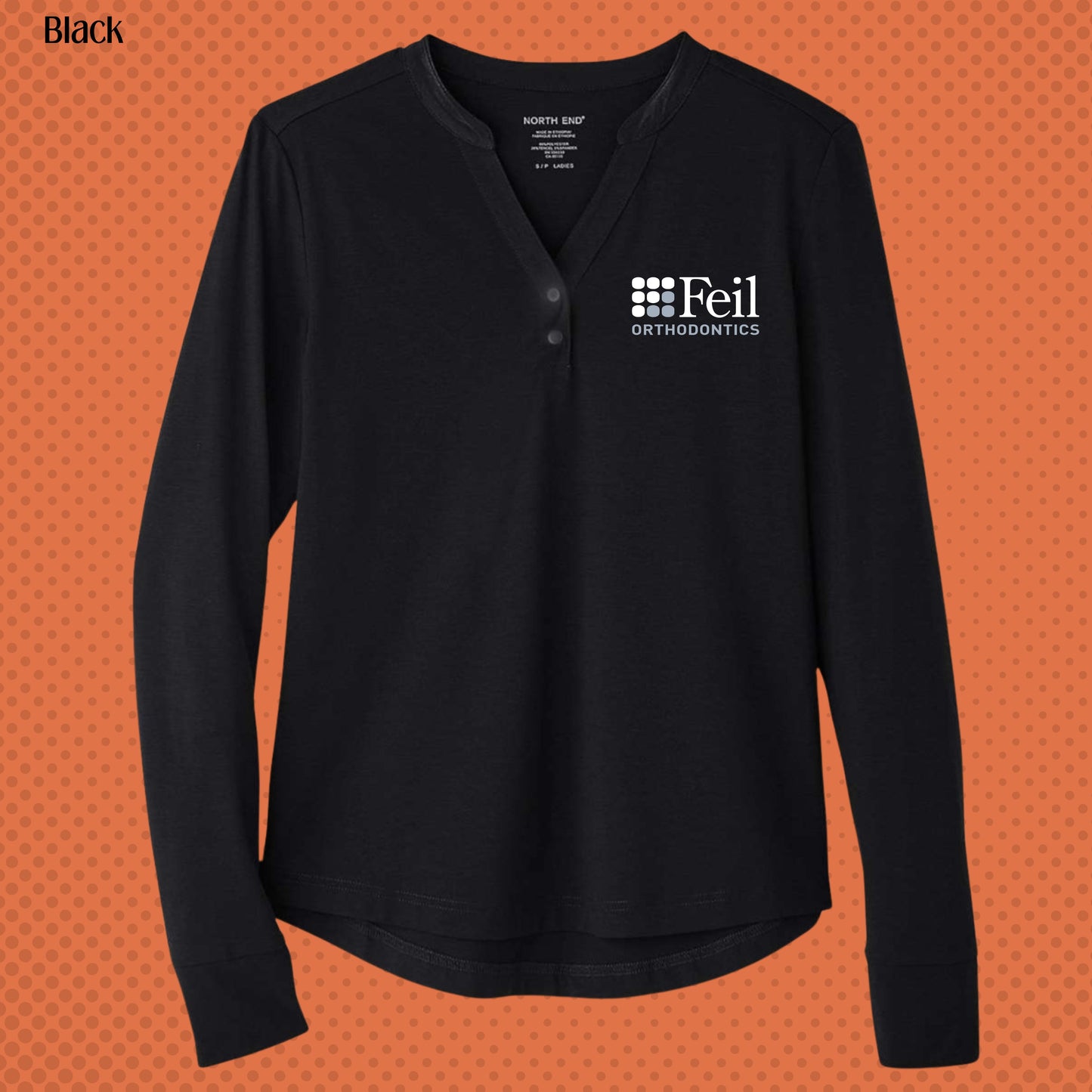 546 - Feil - Women's JAQ Stretch Performance V-Neck Snap Pullover