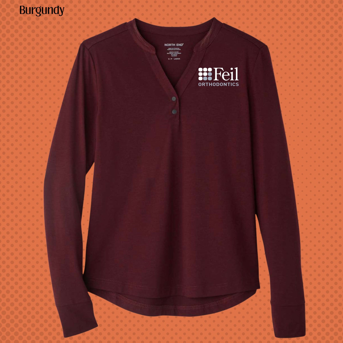 546 - Feil - Women's JAQ Stretch Performance V-Neck Snap Pullover