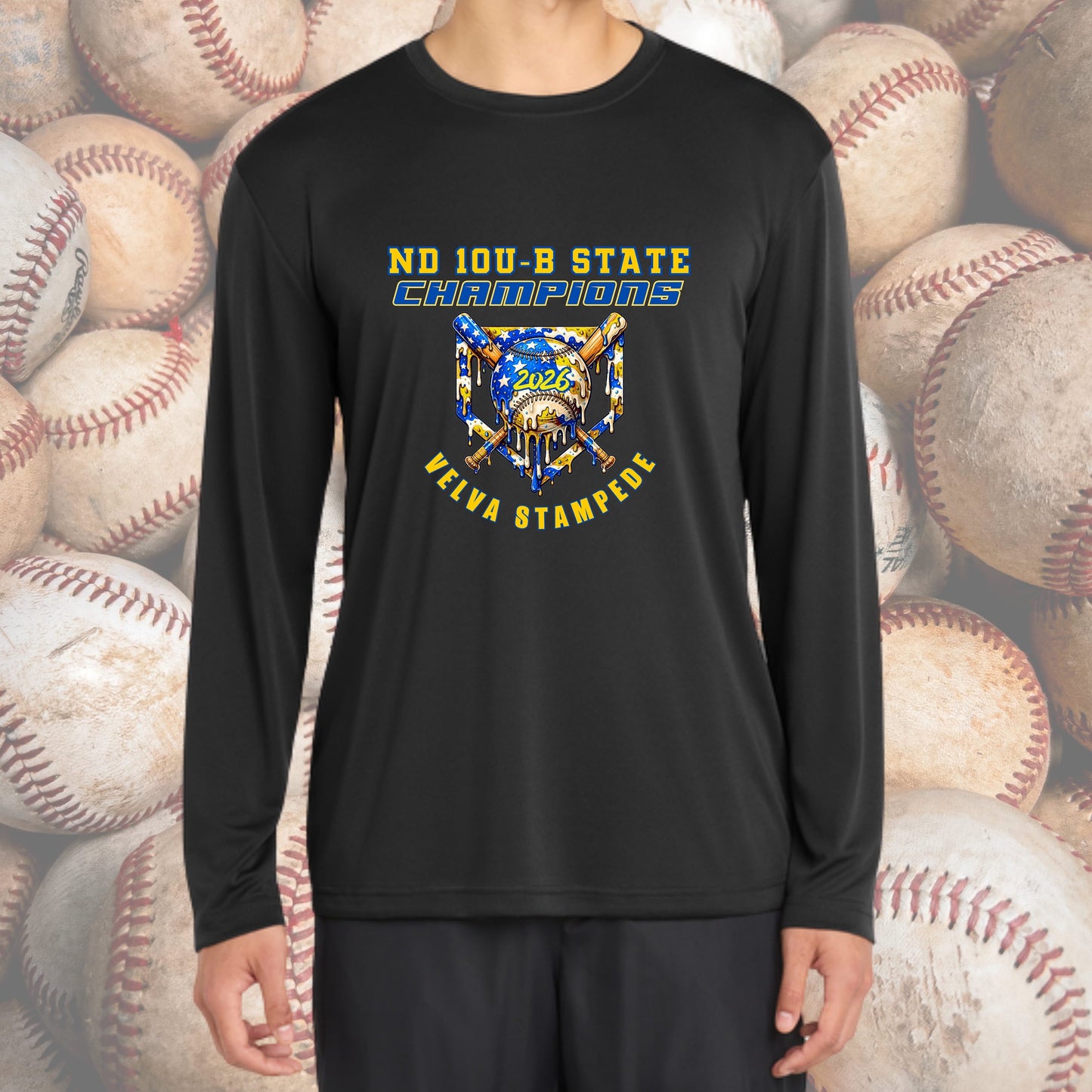 1093 - Velva Stampede 10U-B Champions Baseball DRIP