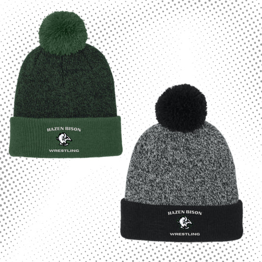 801 - Hazen Wrestling Embroidered Beanie