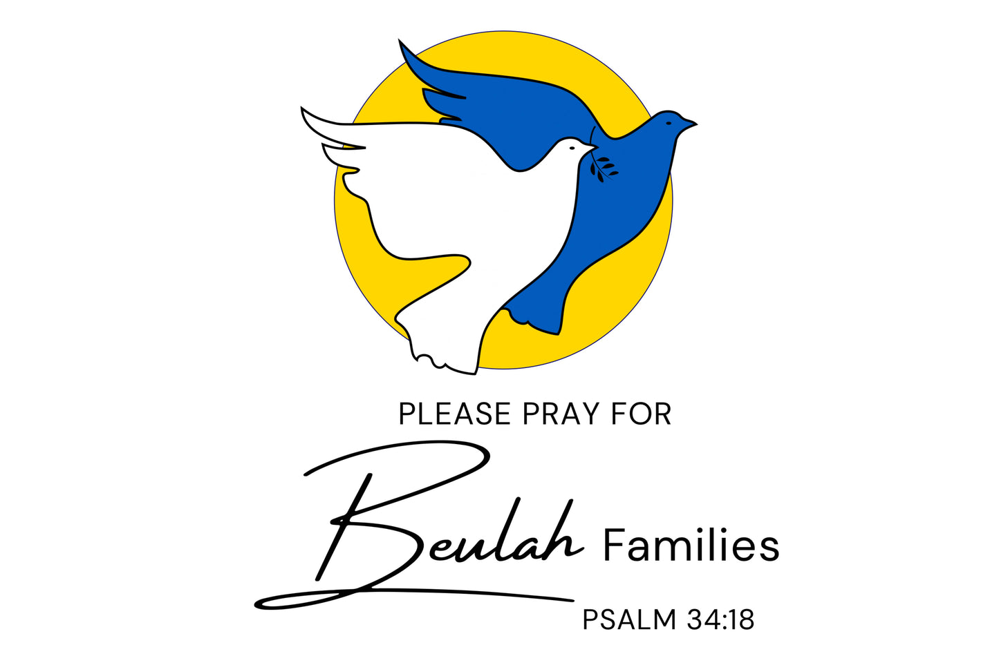 Pray for Beulah Families Yard Sign