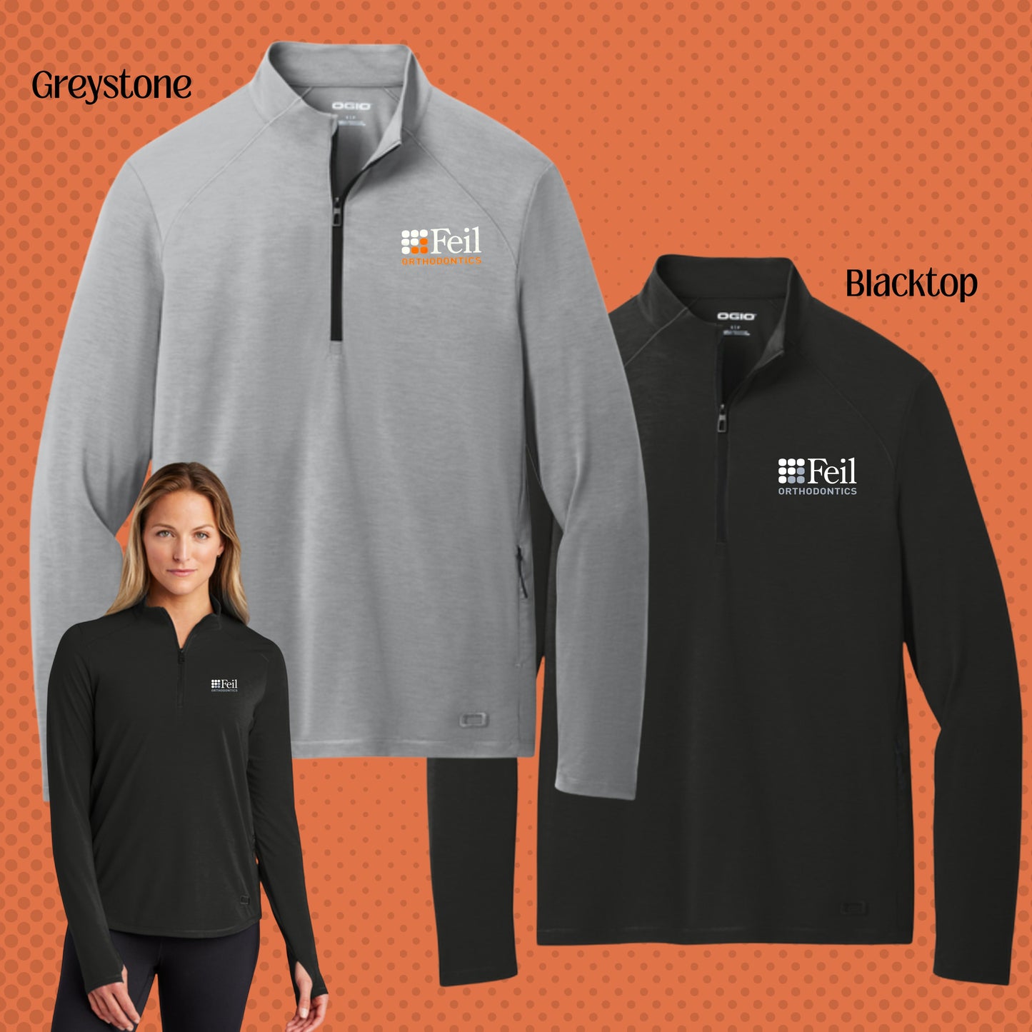 545 - Feil - OGIO® Motion 1/4-Zip - Unisex & Womens