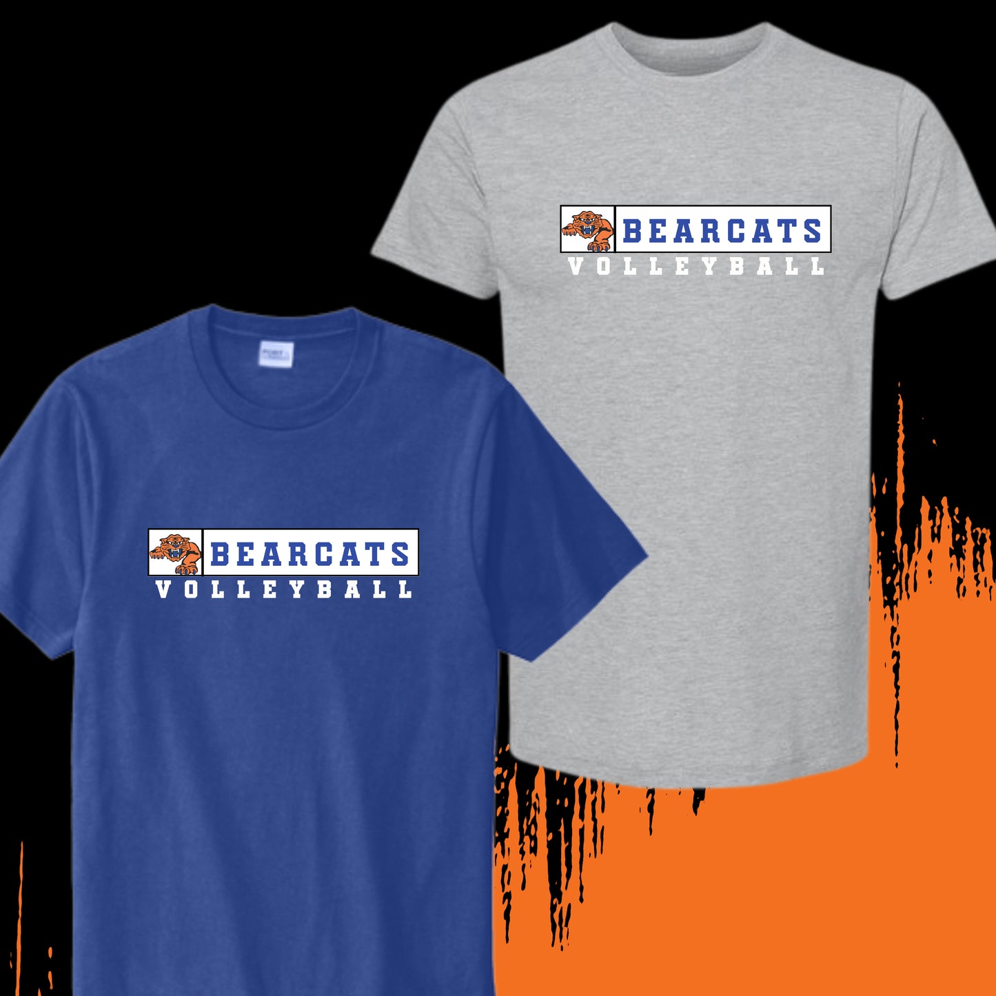 1271 - Simple Bearcats Volleyball Fan