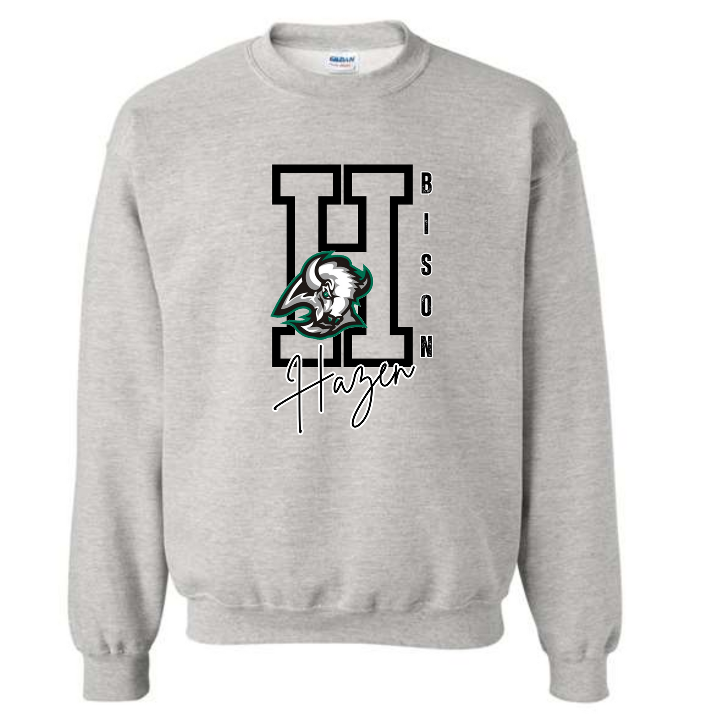 71- H- Bison Crew Sweatshirt